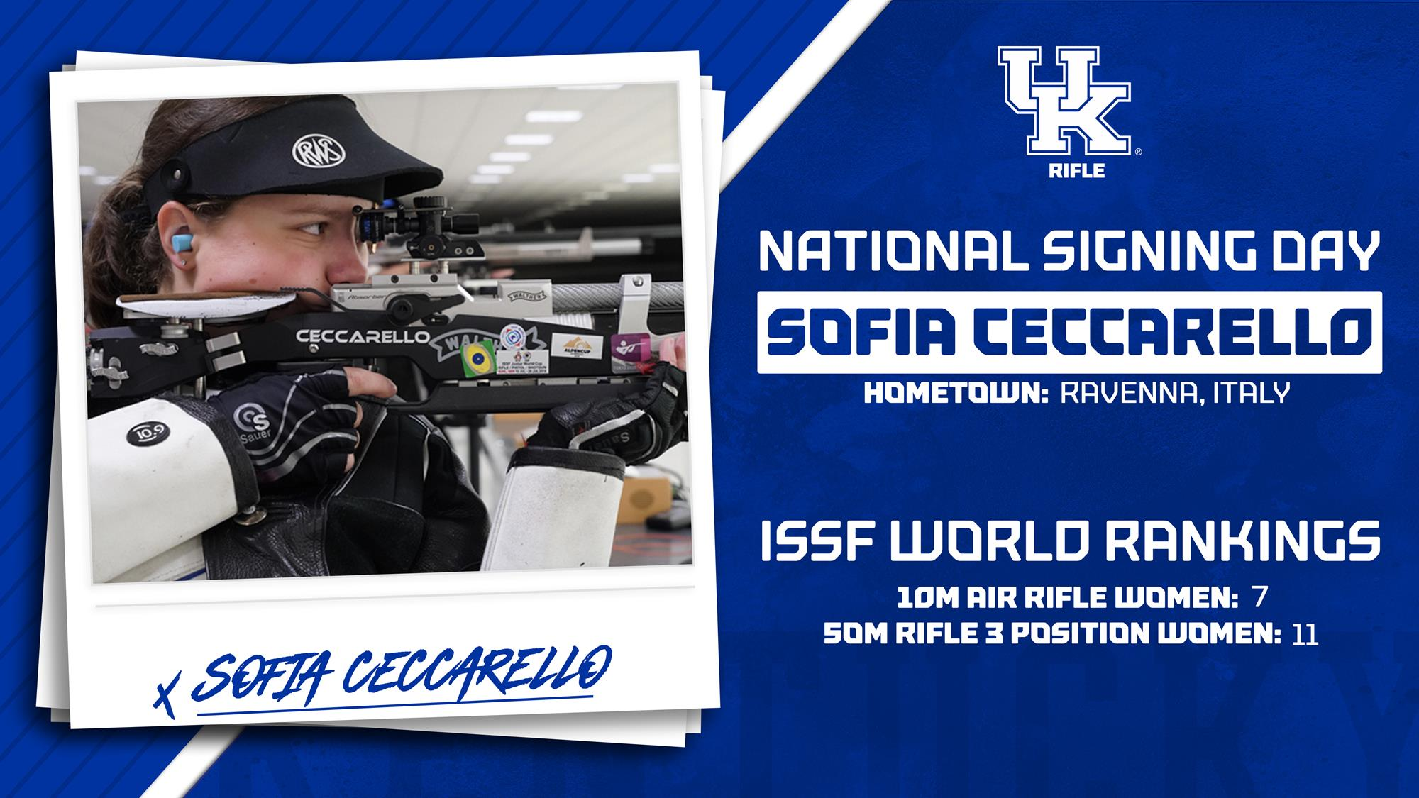 Rifle Signs Olympian Sofia Ceccarello to National Letter of Intent