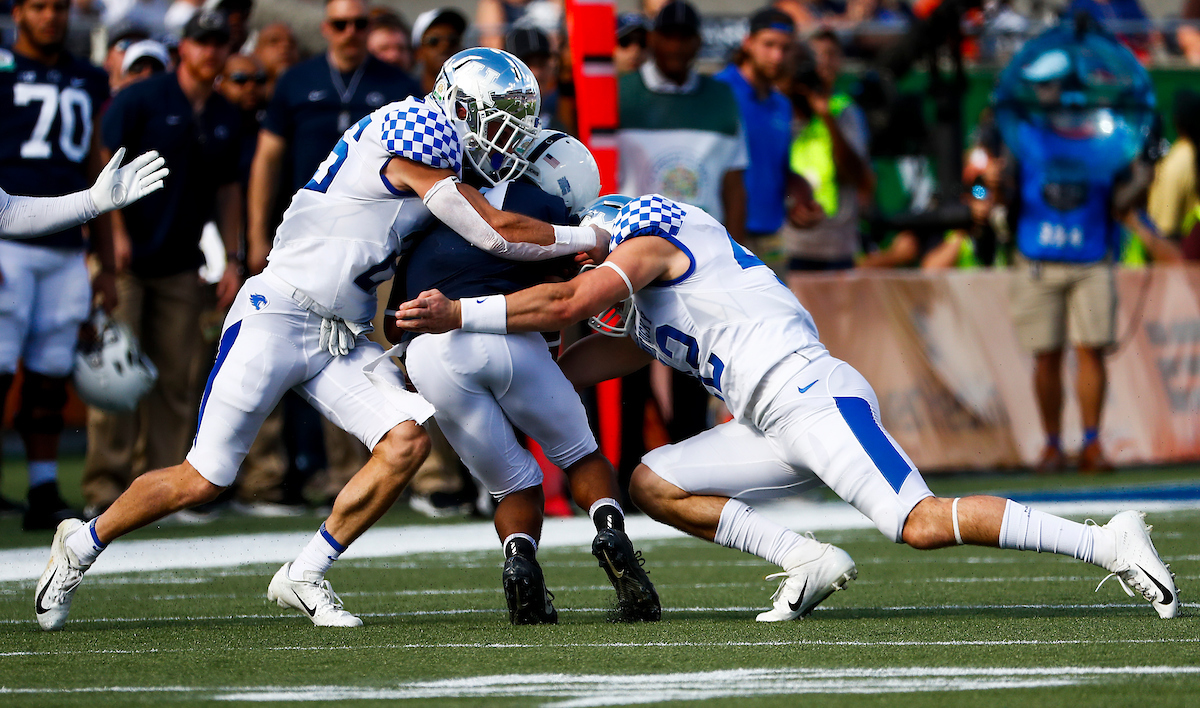 Defense.

The UK football team beat Penn State27-24 in the Citrus Bowl.

Photo by Chet White | UK Athletics