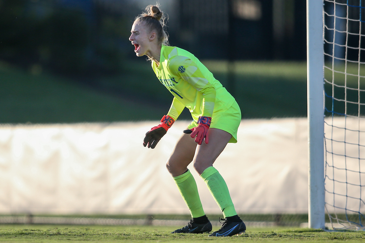 Laura Nielsen.

Kentucky ties Dayton 0 - 0. 

Photo by Sarah Caputi | UK Athletics
