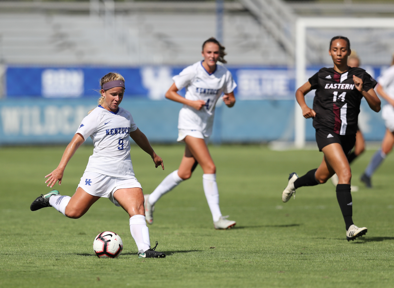 MARISSA BOSCO.

The University of Kentucky women's soccer team falls to Eastern Kentucky 1-0 Sunday, September 2, at the Bell Soccer Complex in Lexington, Ky.

Photo by Elliott Hess | UK Athletics