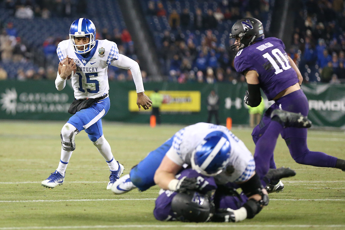 Stephen Johnson.

The University of Kentucky football team falls to Northwestern 23-24 in the Music City Bowl on Friday, December 29, 2017, at Nissan Field in Nashville, Tn.

Photo by Chet White | UK Athletics