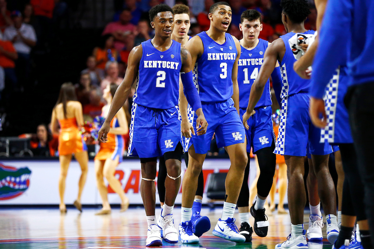 Keldon Johnson. Ashton Hagans. Tyler Herro. Reid Travis.


Kentucky men's basketball beat Florida 65-54.

Photo by Quinn Foster | UK Athletics