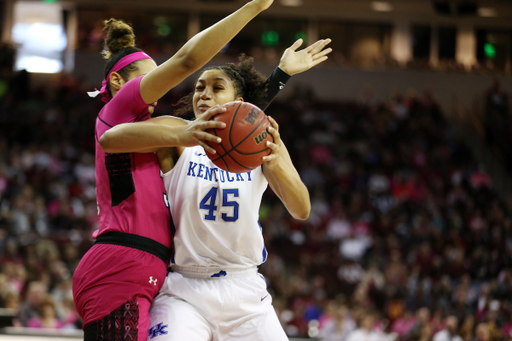 The University of Kentucky women's basketball team falls to South Carolina on Sunday, February 18, 2018 at Colonial Life Arena.

Photo by Britney Howard | UK Athletics