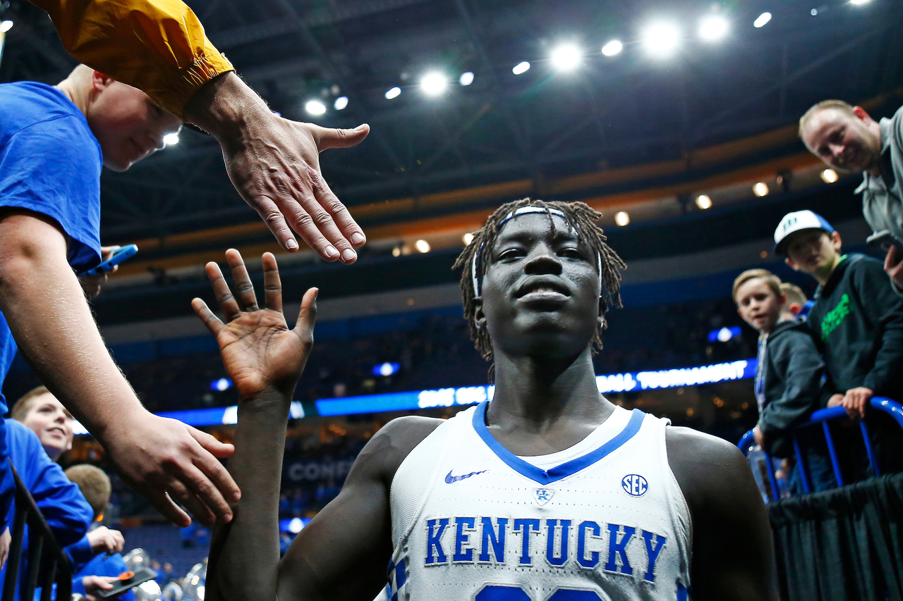 Wenyen Gabriel.

The University of Kentucky men's basketball team beat Georgia 62-49 in the quarterfinals of the 2018 SEC Men's Basketball Tournament at Scottrade Center in St. Louis, Mo., on Friday, March 9, 2018.

Photo by Chet White | UK Athletics