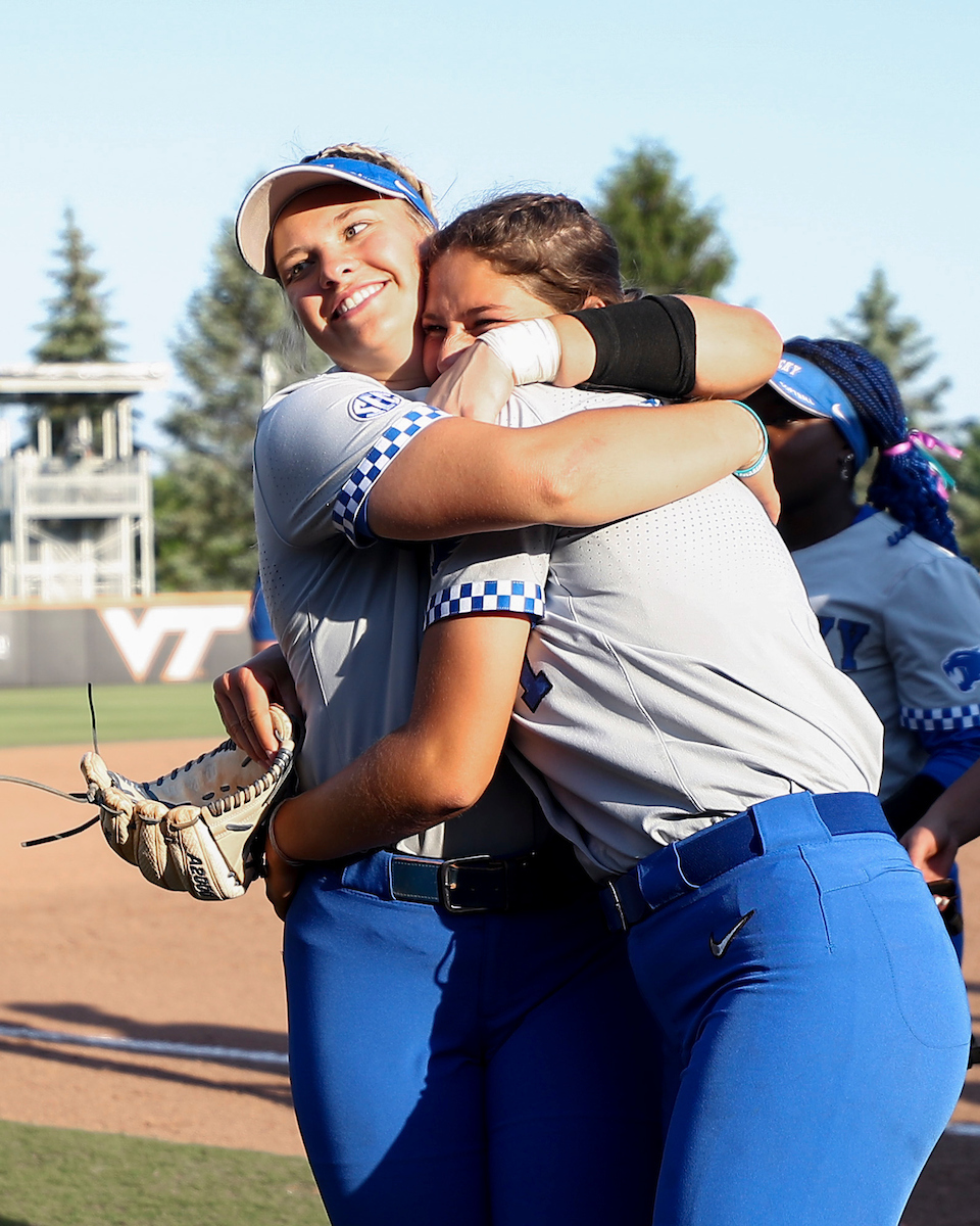 Taylor Ebbs, Miranda Stoddard.

Kentucky defeats Miami of Ohio 15-1.

Photo by Grace Bradley | UK Athletics