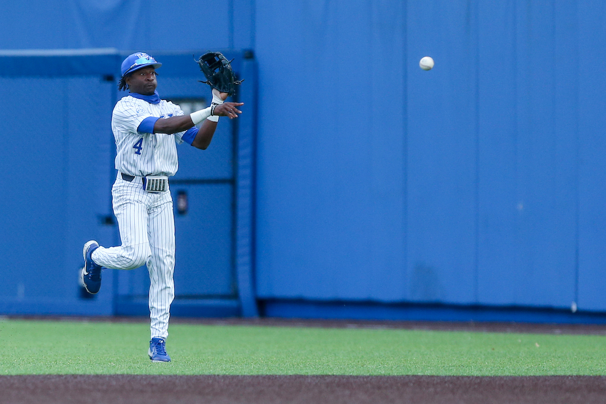 Zeke Lewis.

Kentucky beats Florida 7 - 5.

Photo by Sarah Caputi | UK Athletics