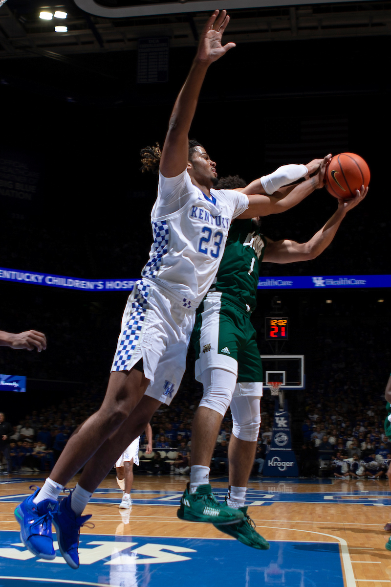 Bryce Hopkins. 

Kentucky beat Ohio University 77-59.

Photo By Barry Westerman | UK Athletics