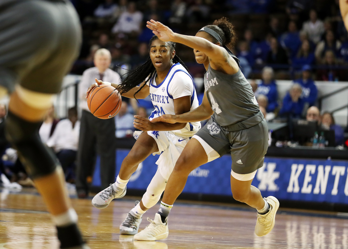 Taylor Murray 

The UK women's basketball team falls to Texas A&M on Thursday, November 28, 2019.

Photo by Britney Howard | UK Athletics