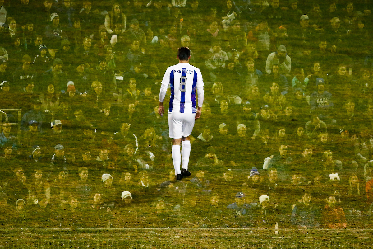 Marcel Meinzer. Crowd. 

Men's soccer beat Lipscomb 2-1

Photo by Eddie Justice | UK Athletics