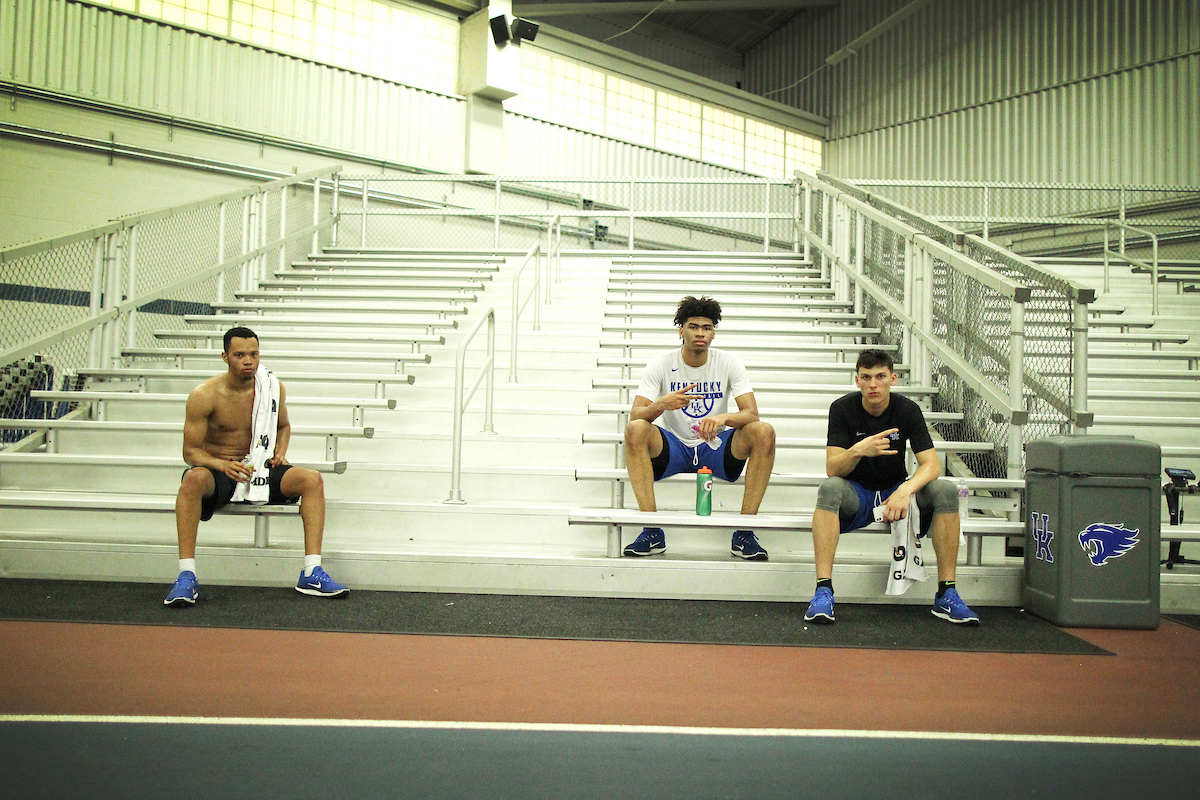 Jermarl Baker. Nick Richards. Tyler Herro.

The men's basketball conditions on Tuesday, July 10th, 2018 at Nutter Field house in Lexington, Ky.

Photo by Quinlan Ulysses Foster I UK Athletics