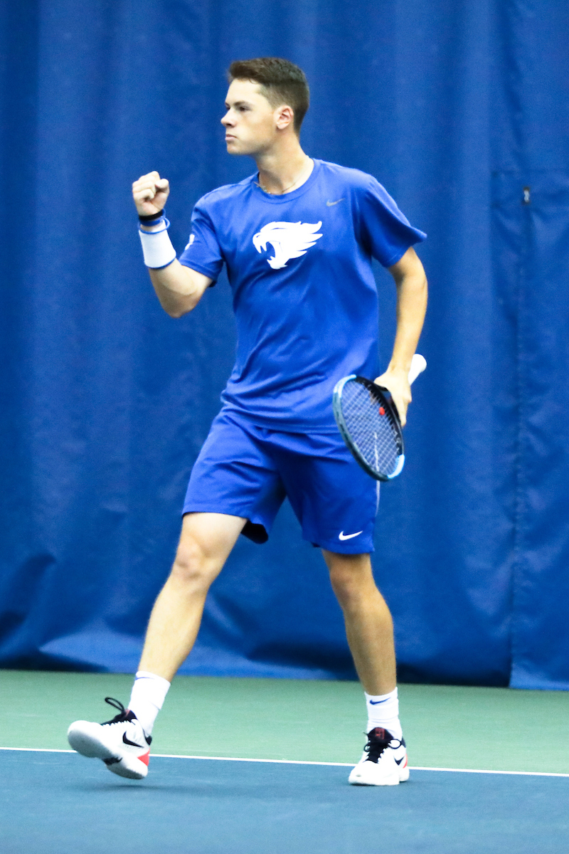 Kevin Huempfner. 

Kentucky men's tennis falls to Tennessee 0-4 on Sunday, April 14th..

Photo by Eddie Justice | UK Athletics