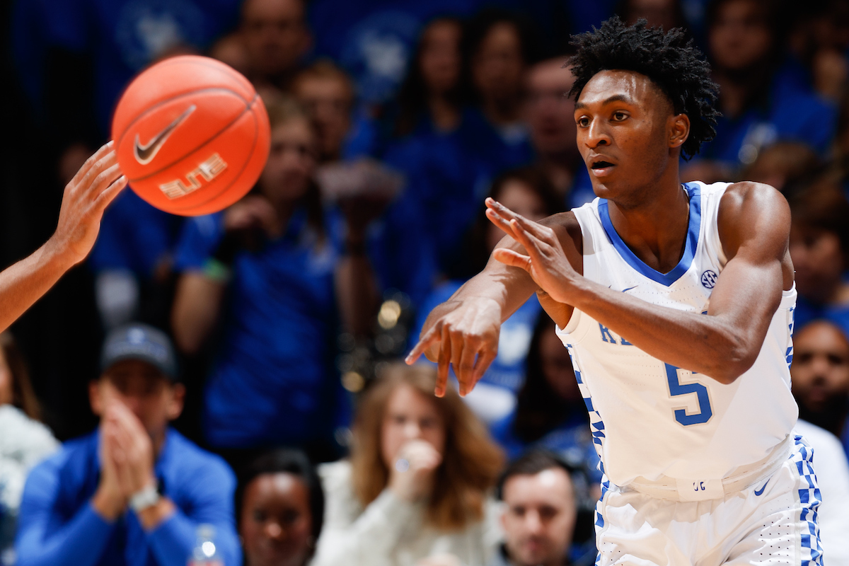 Immanuel Quickley.

Kentucky beat Lamar 81-56.


Photo by Elliott Hess | UK Athletics