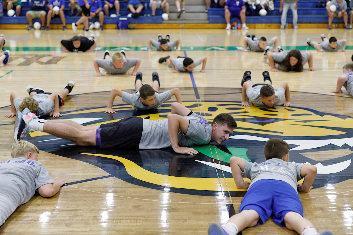 Brennan Canada.

Men’s basketball camp at North Laurel High School in London, Kentucky.

Photo by Elliott Hess | UK Athletics