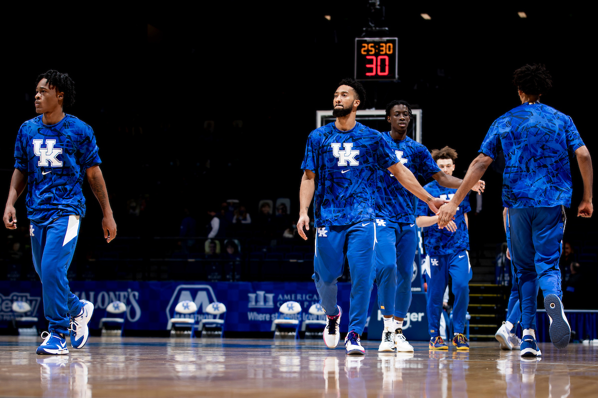 Team. Davion Mintz. Terrence Clarke.

Kentucky falls to Richmond, 76-64.

Photo by Chet White | UK Athletics