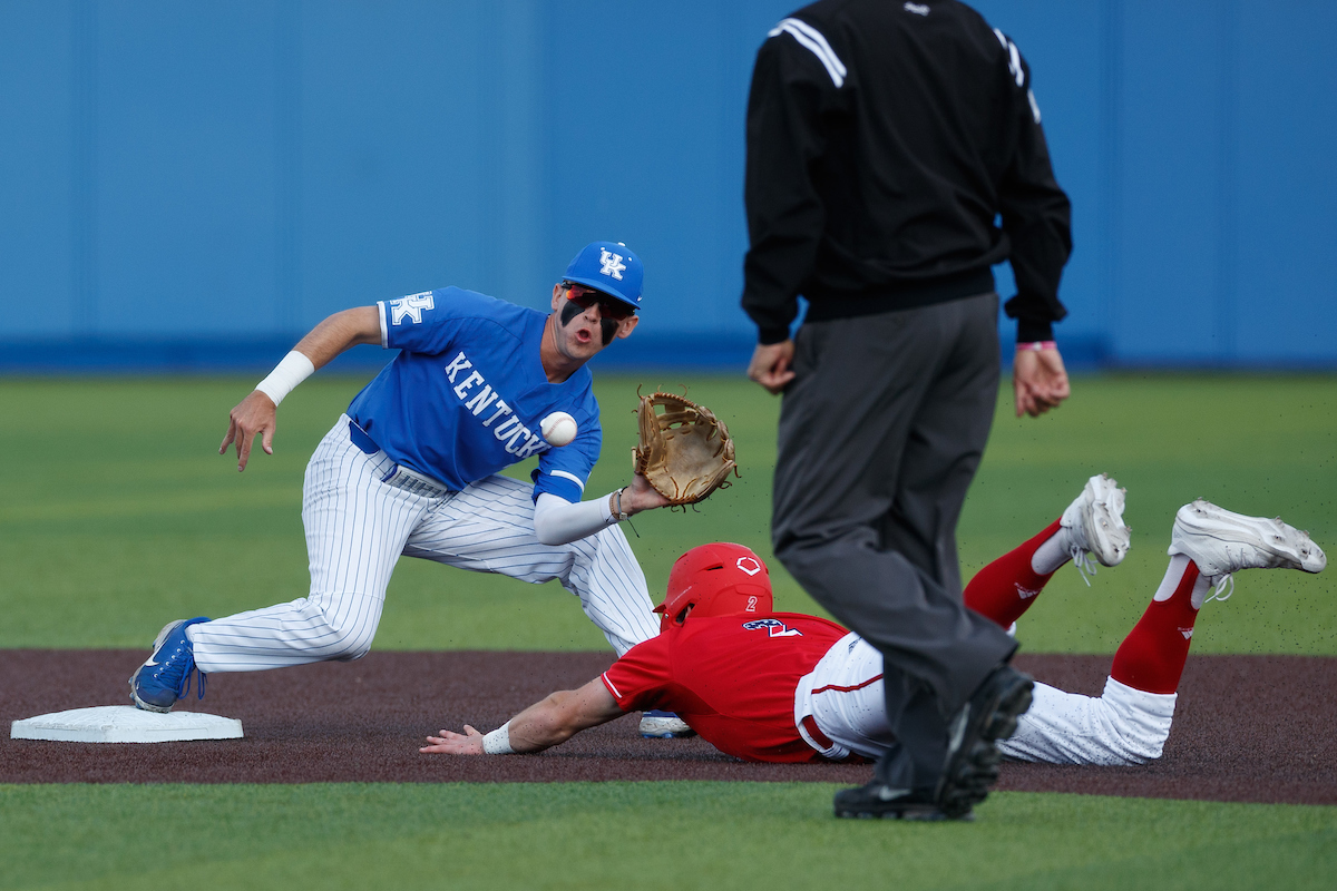 DREW GRACE.

Kentucky loses to UofL 12-5.

Photo by Elliott Hess | UK Athletics