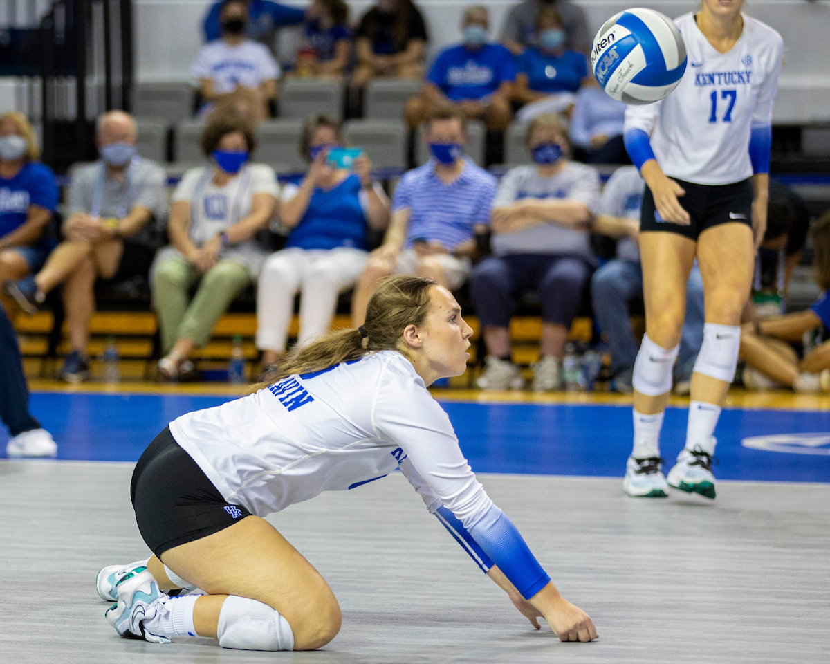 Eleanor Beavin.

Kentucky sweeps UNI 3-0.

Photo by Grant Lee | UK Athletics