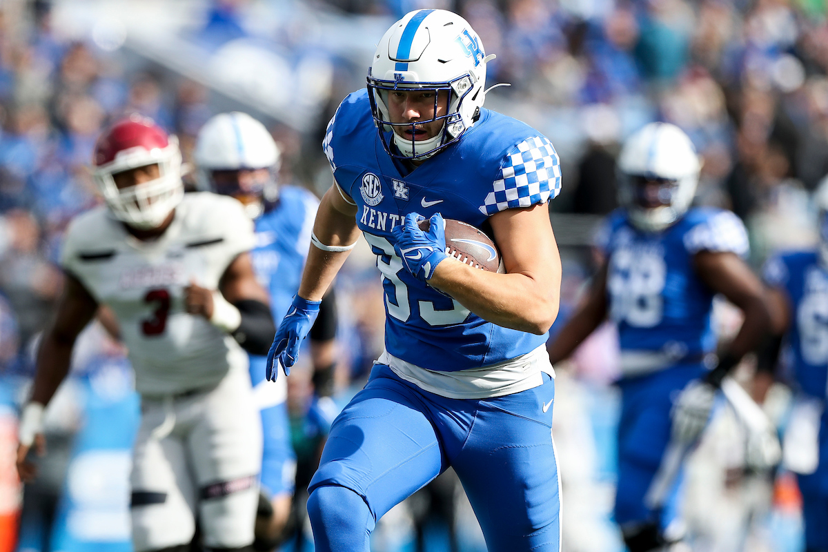 Justin Rigg.

Kentucky beat New Mexico State 56-16.

Photos by Chet White | UK Athletics