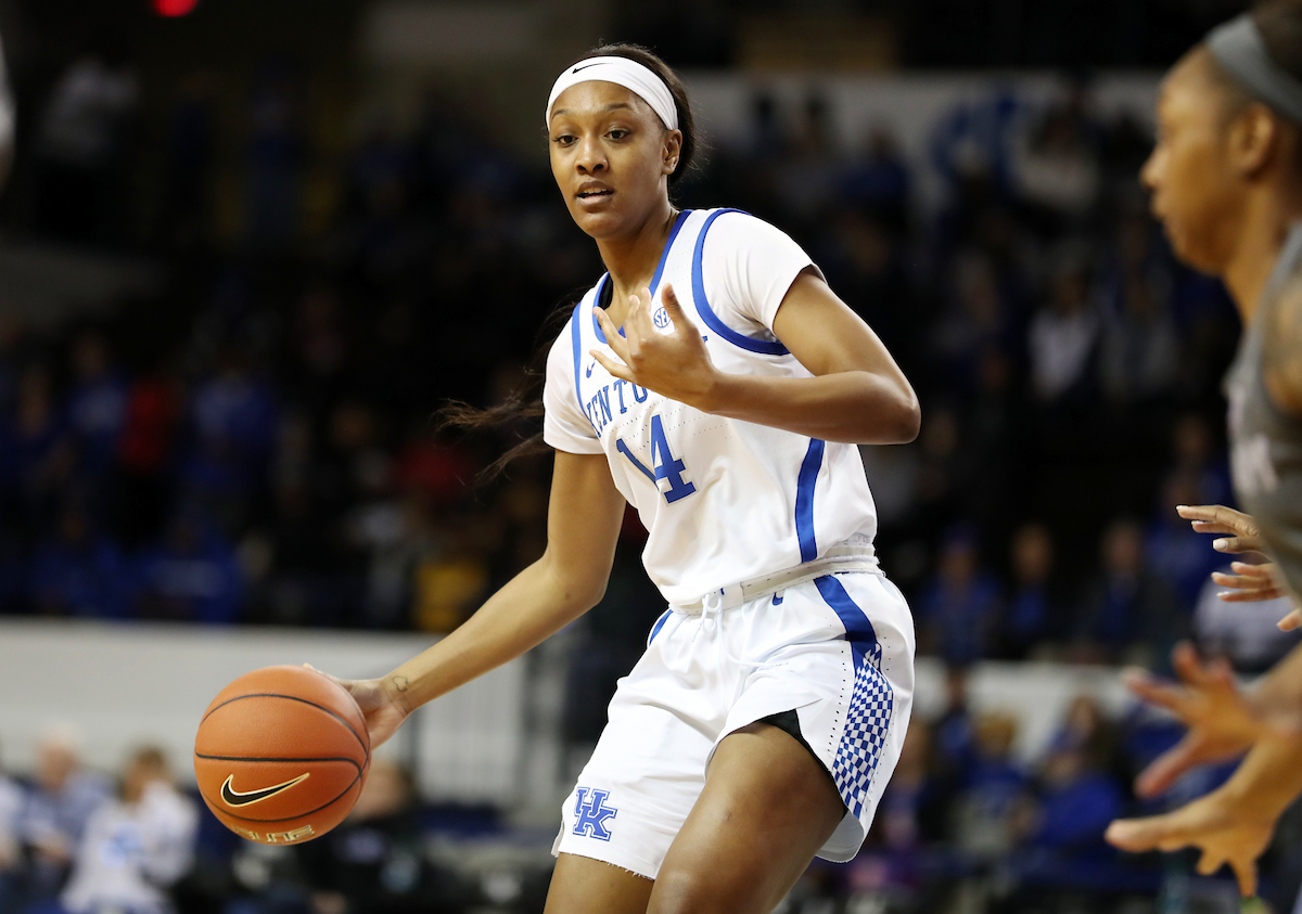 Tatyana Wyatt

The UK women's basketball team falls to Texas A&M on Thursday, November 28, 2019.

Photo by Britney Howard | UK Athletics