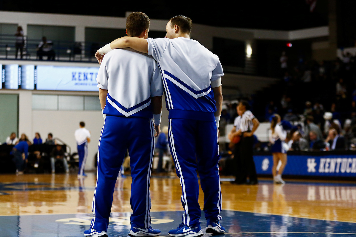Cheerleaders.

Kentucky beats Stetson 67-48,

Photo by Grace Bradley | UK Athletics