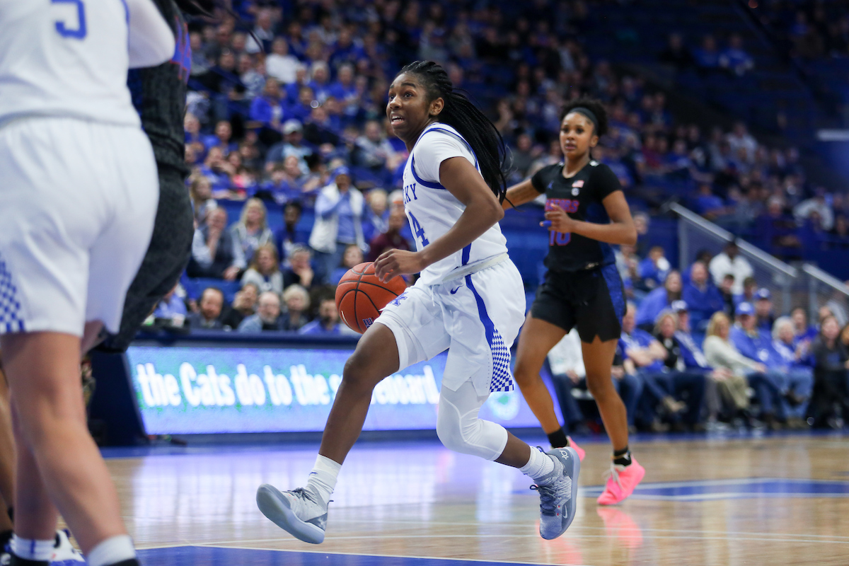Taylor Murray

The UK Women's Basketball team beat Florida 62-51. 

Photo by Hannah Phillips | UK Athletics