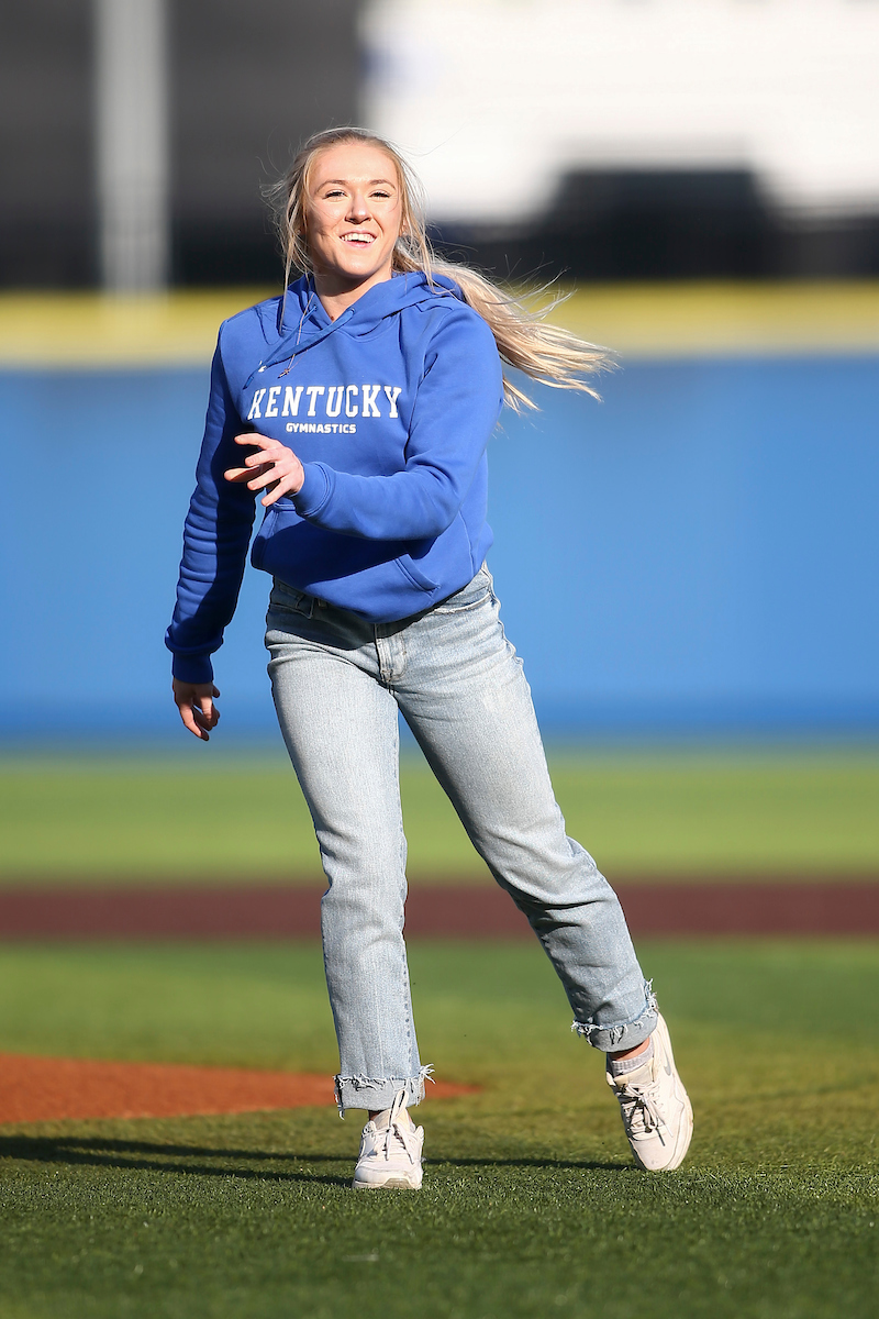 Hailey Davis.

Kentucky defeats Dayton 12-1.

Photo by Grace Bradley | UK Athletics