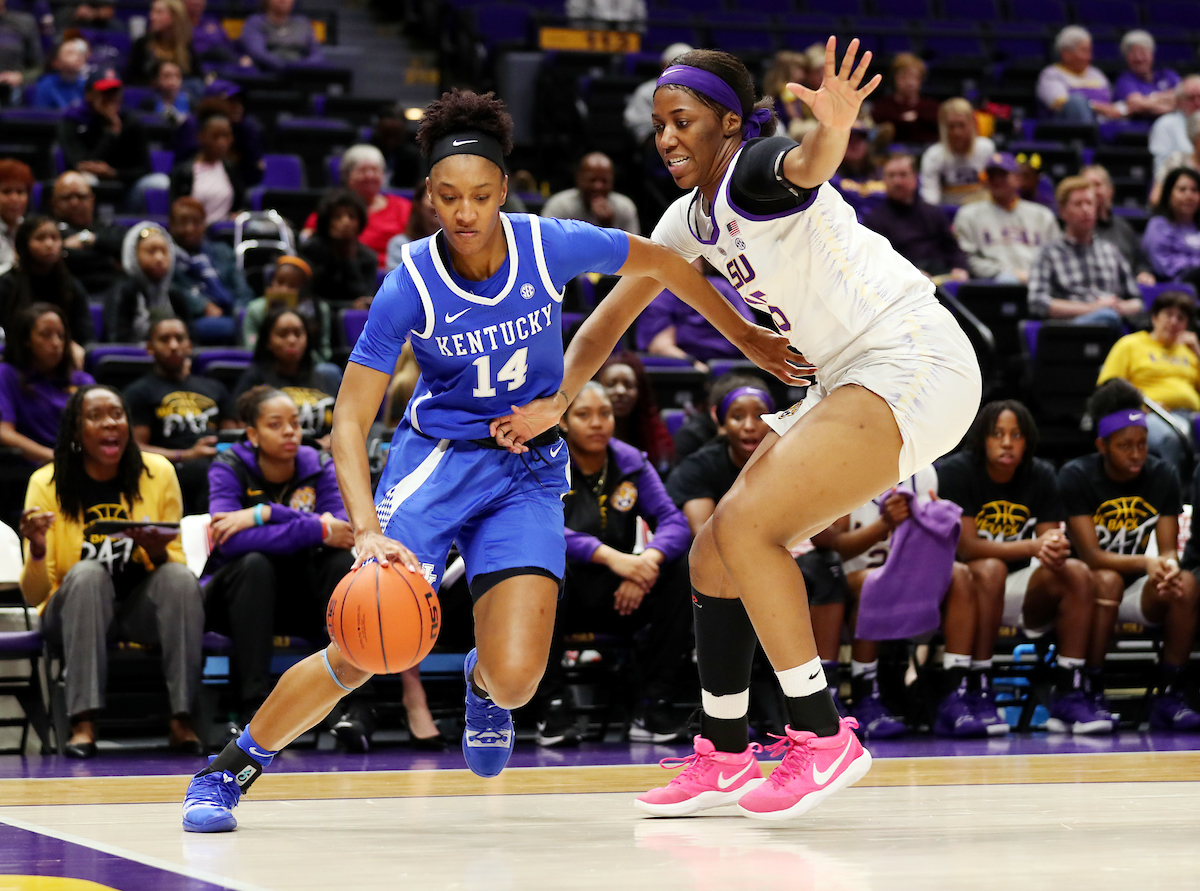 Tatyana Wyatt

Kentucky Women's Basketball beat LSU 64-60. 

Photo by Britney Howard  | UK Athletics