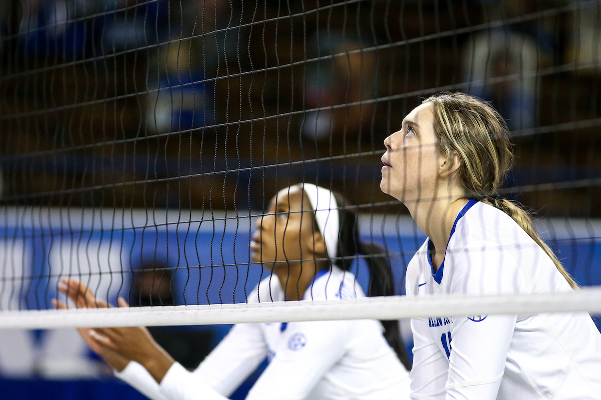 Bella Bell. 

Volleyball Blue White Match.

Photo by Eddie Justice | UK Athletics