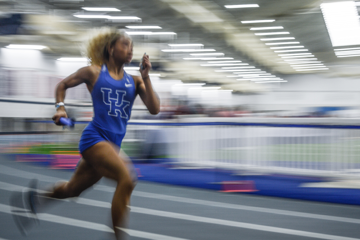 Women's 4x400m relay. 

Day two of the Jim Green invitational

Photo by Eddie Justice | UK Athletics