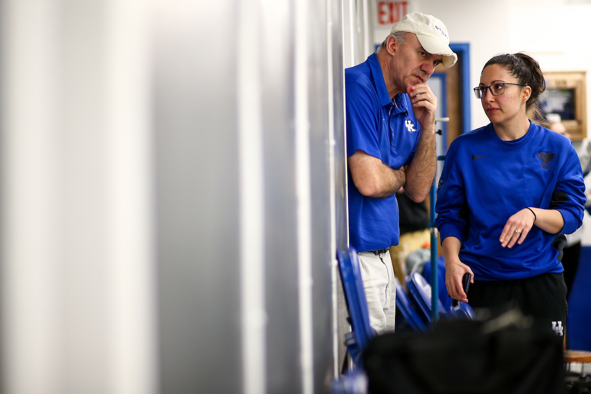 Coaches. 

Kentucky beat Memphis. 

Photo by Eddie Justice | UK Athletics