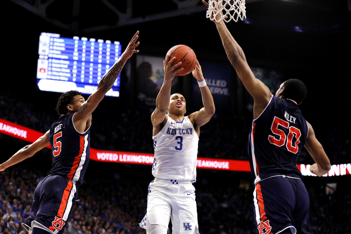 Keldon Johnson.

Kentucky beats Auburn, 80 - 53.

Photo by Quinn Foster | UK Athletics