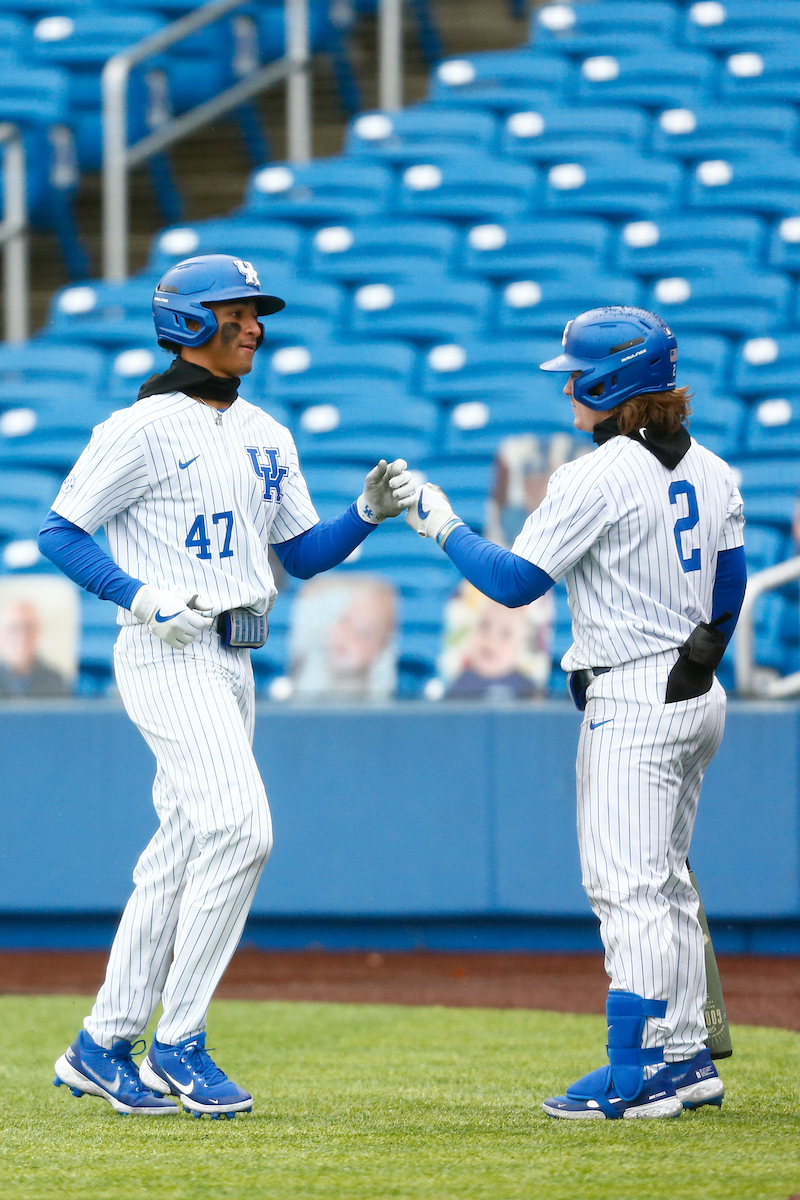 Ryan Ritter and Austin Schultz. 

Kentucky beats Milwaukee, 10-0. 

Photo By Barry Westerman | UK Athletics