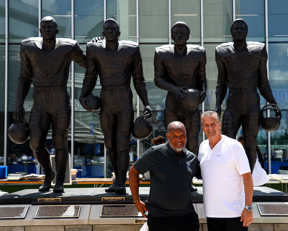 Wilbur Hackett. John Calipari. 

Juneteenth Luncheon.

Photo by Eddie Justice | UK Athletics