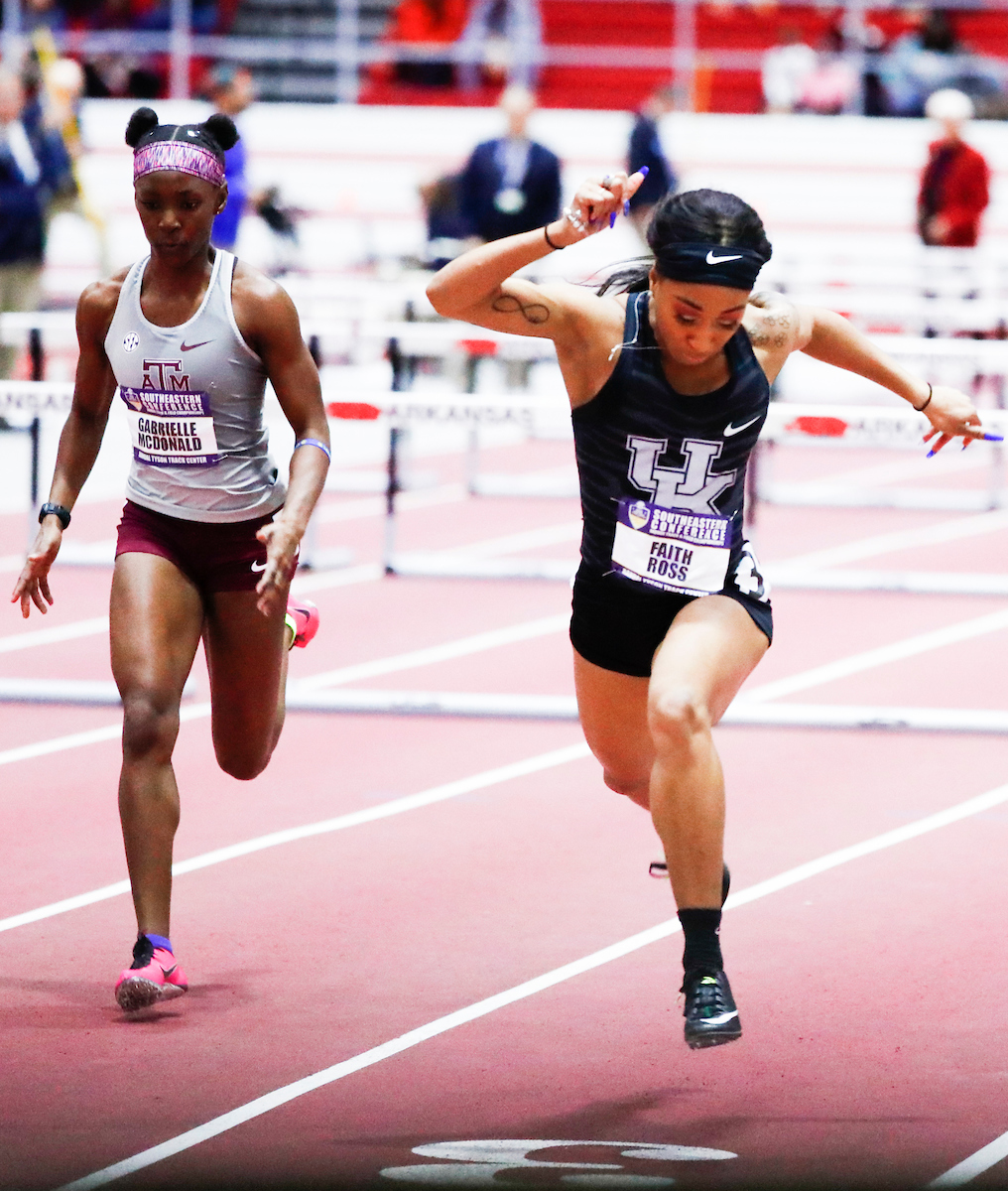 Faith Ross.

Day one of the 2019 SEC Indoor Track and Field Championships.

Photo by Chet White | UK Athletics