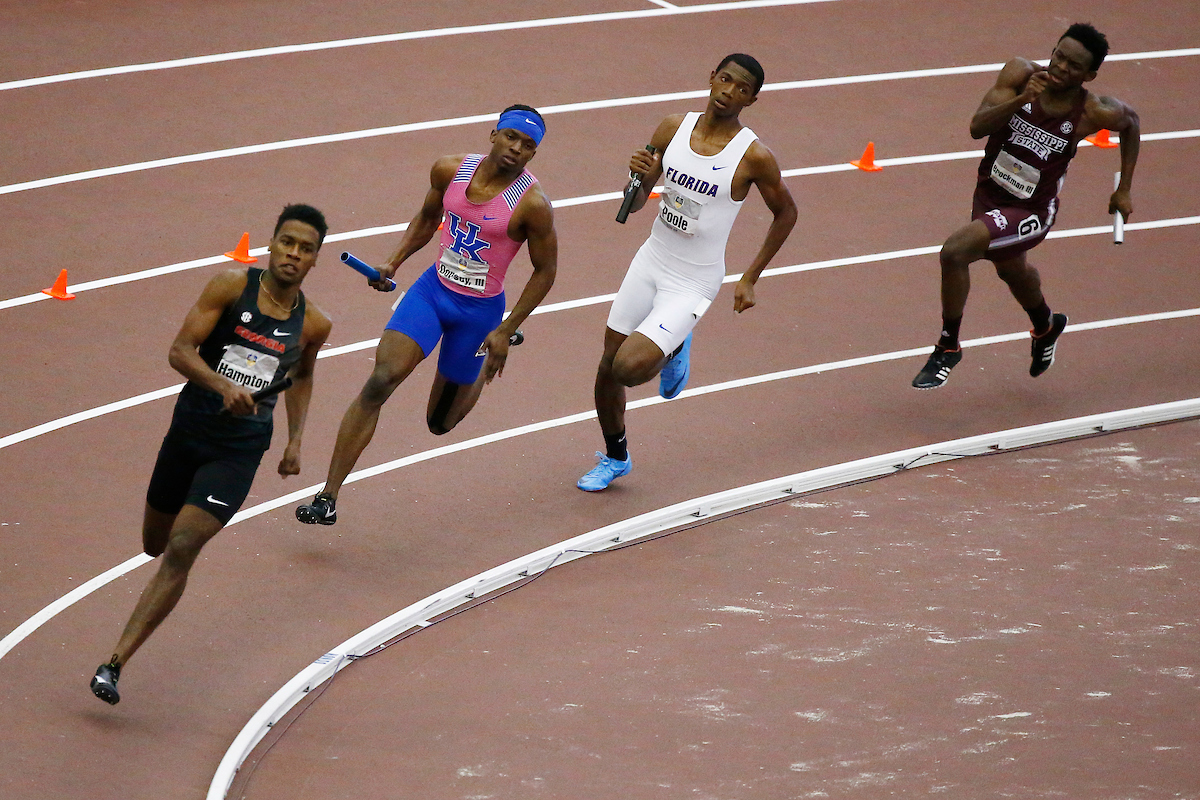 Fred Dorsey.

The University of Kentucky track and field team competes in day two of the 2018 SEC Indoor Track and Field Championships at the Gilliam Indoor Track Stadium in College Station, TX., on Sunday, February 25, 2018.

Photo by Chet White | UK Athletics
