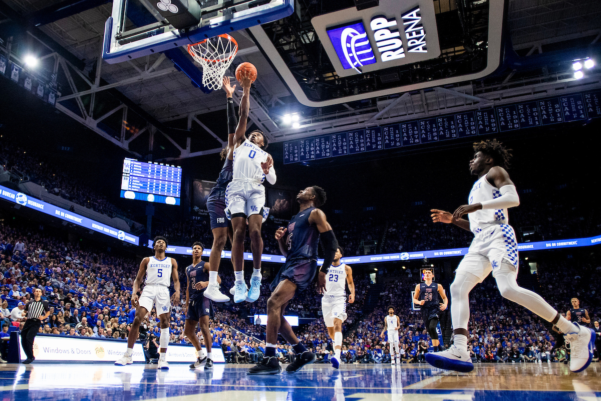 Ashton Hagans.

Kentucky beat Fairleigh Dickinson.

Photo by Chet White | UK Athletics