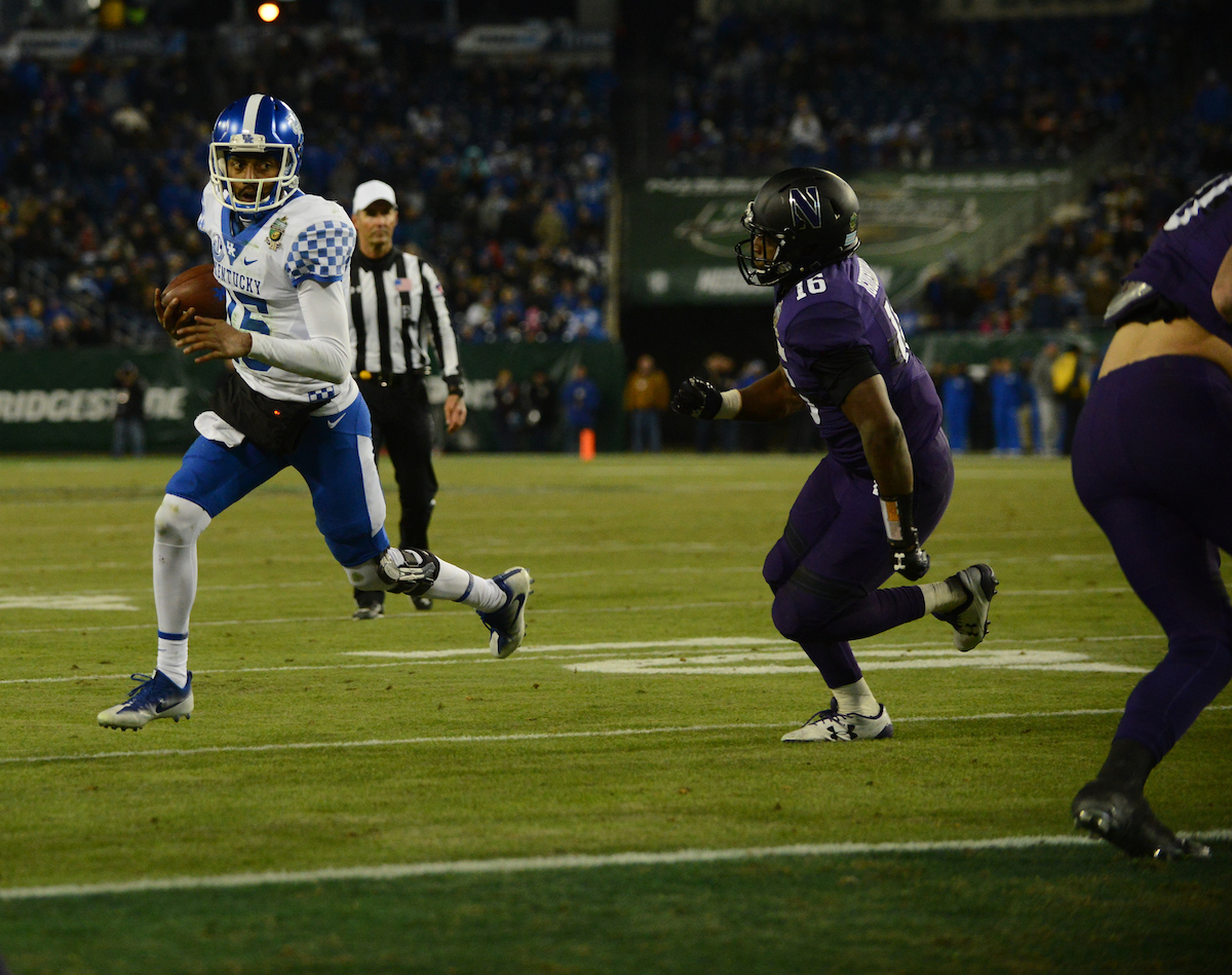 Stephen Johnson

The University of Kentucky football team falls to Northwestern 23-24 in the Music City Bowl on Friday, December 29, 2017, at Nissan Field in Nashville, Tn.