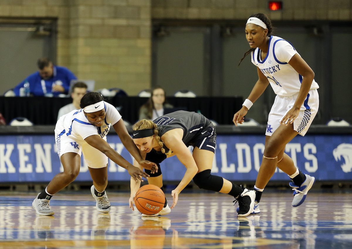 Kameron Roach
The Women's Basketball team beat Lincoln Memorial University.
Photo by Britney Howard | UK Athletics