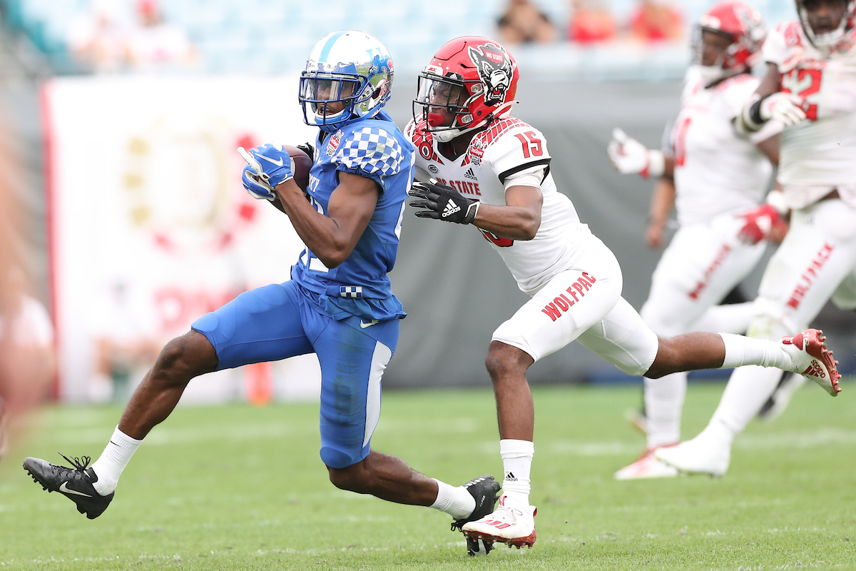 ISAIAH EPPS.

Kentucky beats NC State, 23-21, to win the TaxSlayer Gator Bowl.

Photo by Elliott Hess | UK Athletics