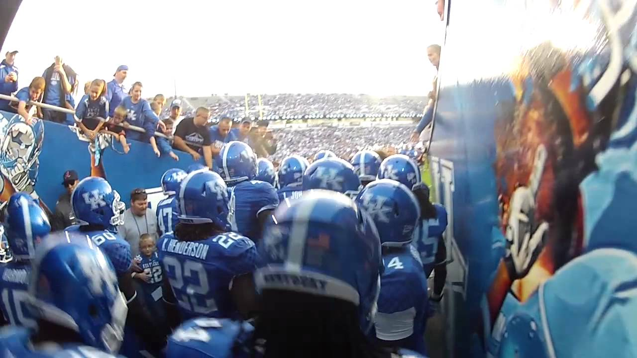 Helmet Cam: Running Out Onto the Field On Gameday VS Kent State