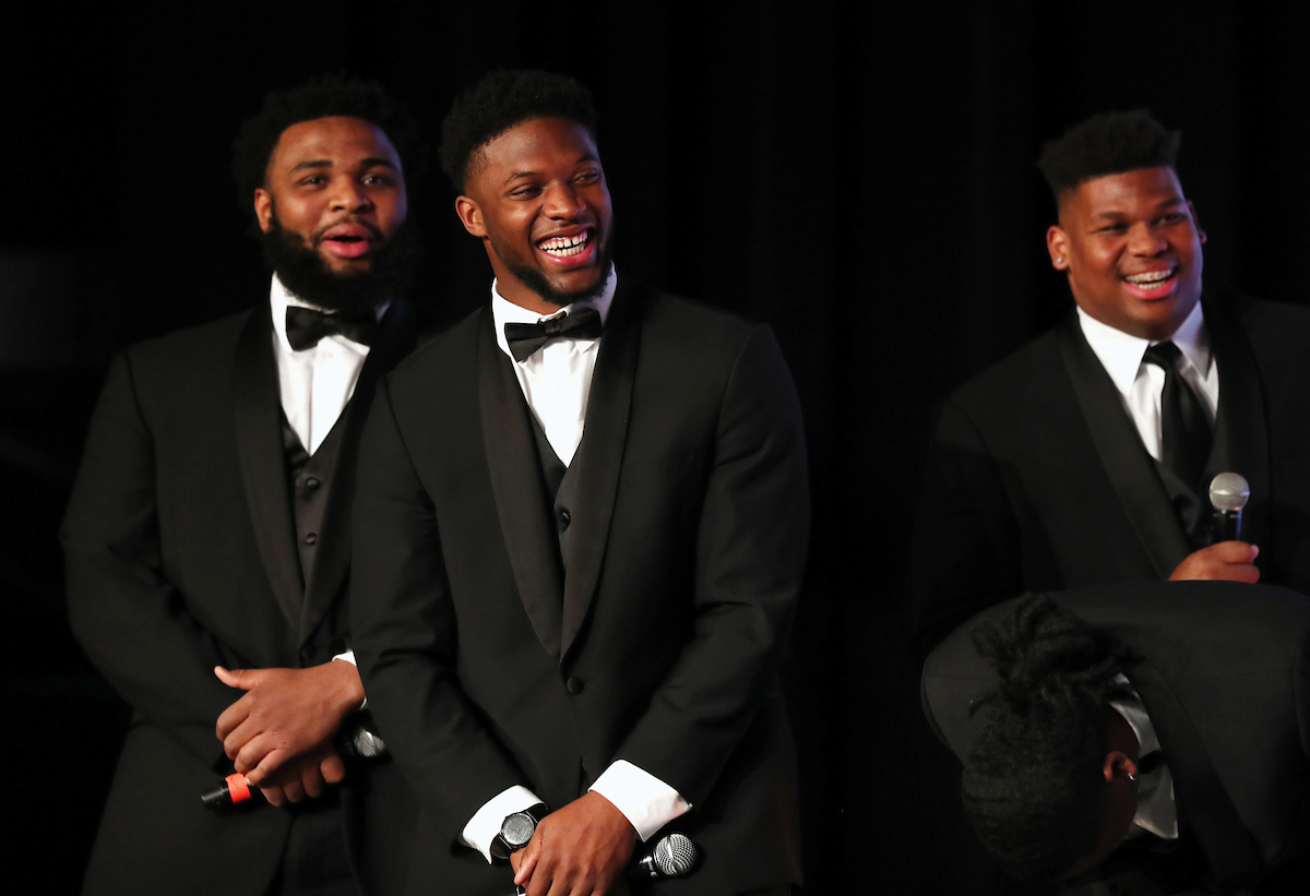 Josh Allen wins the 2018 Nagurski Defensive Player of the Year.  

Photo by Britney Howard  | UK Athletics