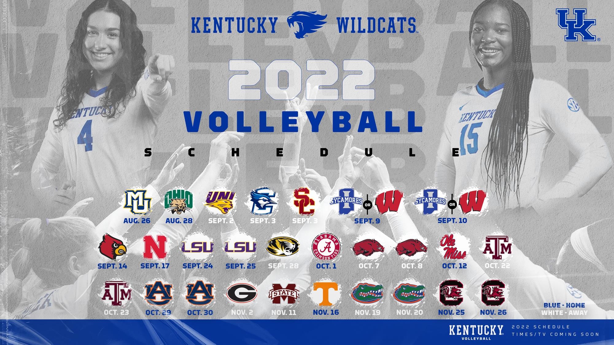 Kentucky Volleyball Announces 2022 Dates and Opponents