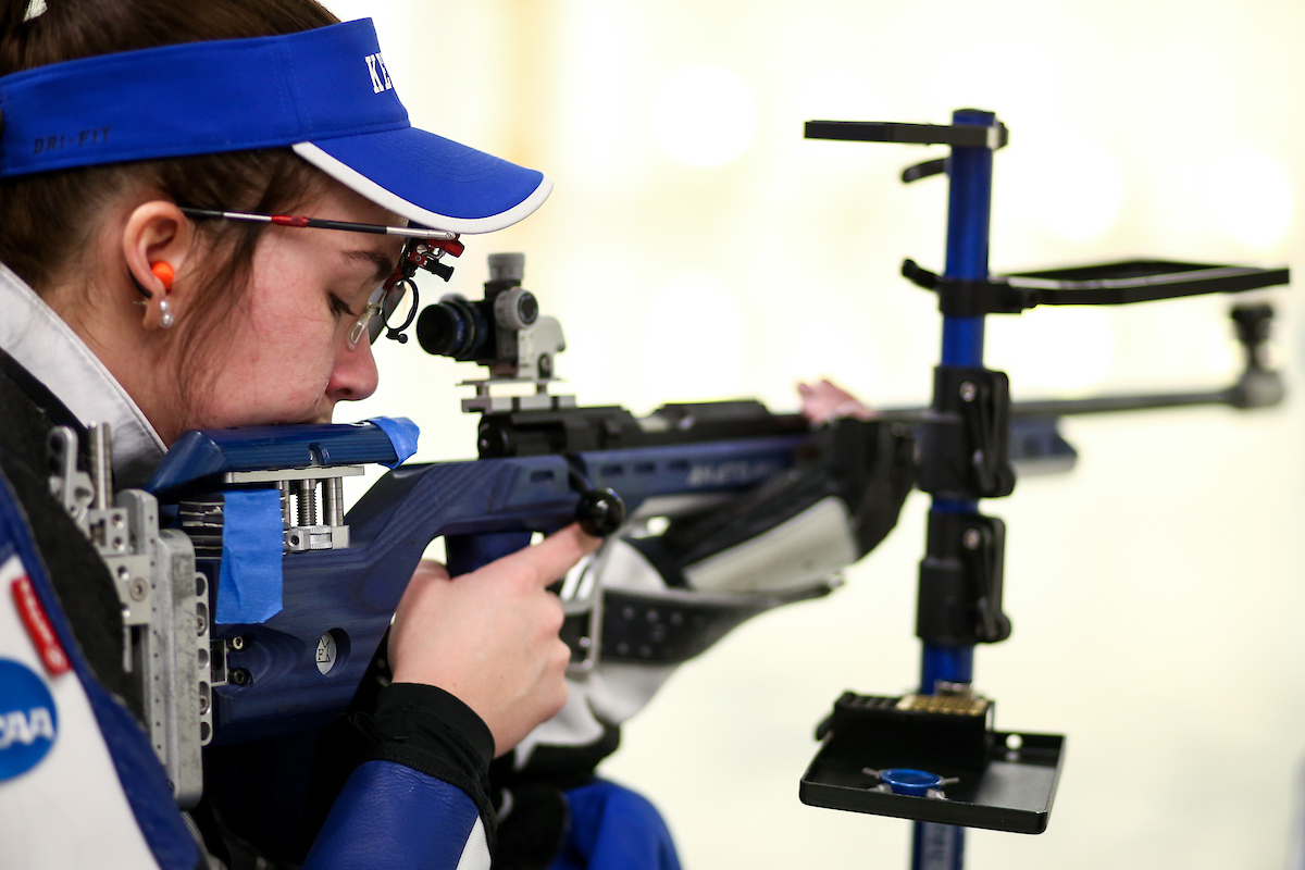 Hailee Sigmon. 

Kentucky beat Memphis. 

Photo by Eddie Justice | UK Athletics