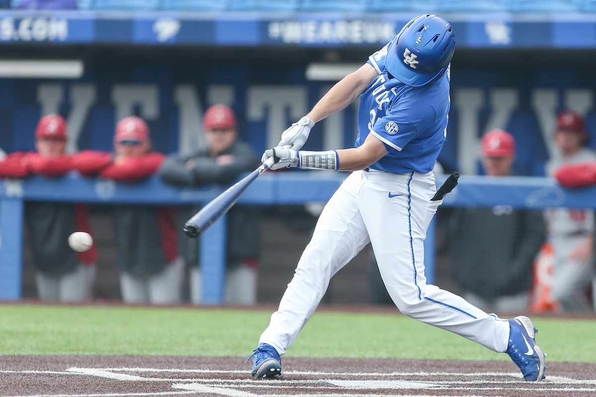 Cam Hill.

Kentucky beats Alabama 5 - 2.

Photo by Sarah Caputi | UK Athletics
