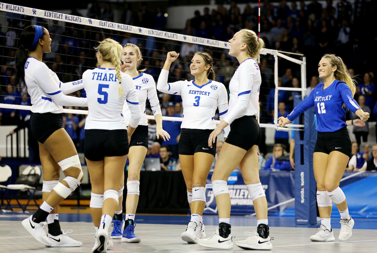 MADISON LILLEY

UK volleyball beats Murray State in the first round of the NCAA Tournament.  

Photo by Britney Howard  | UK Athletics