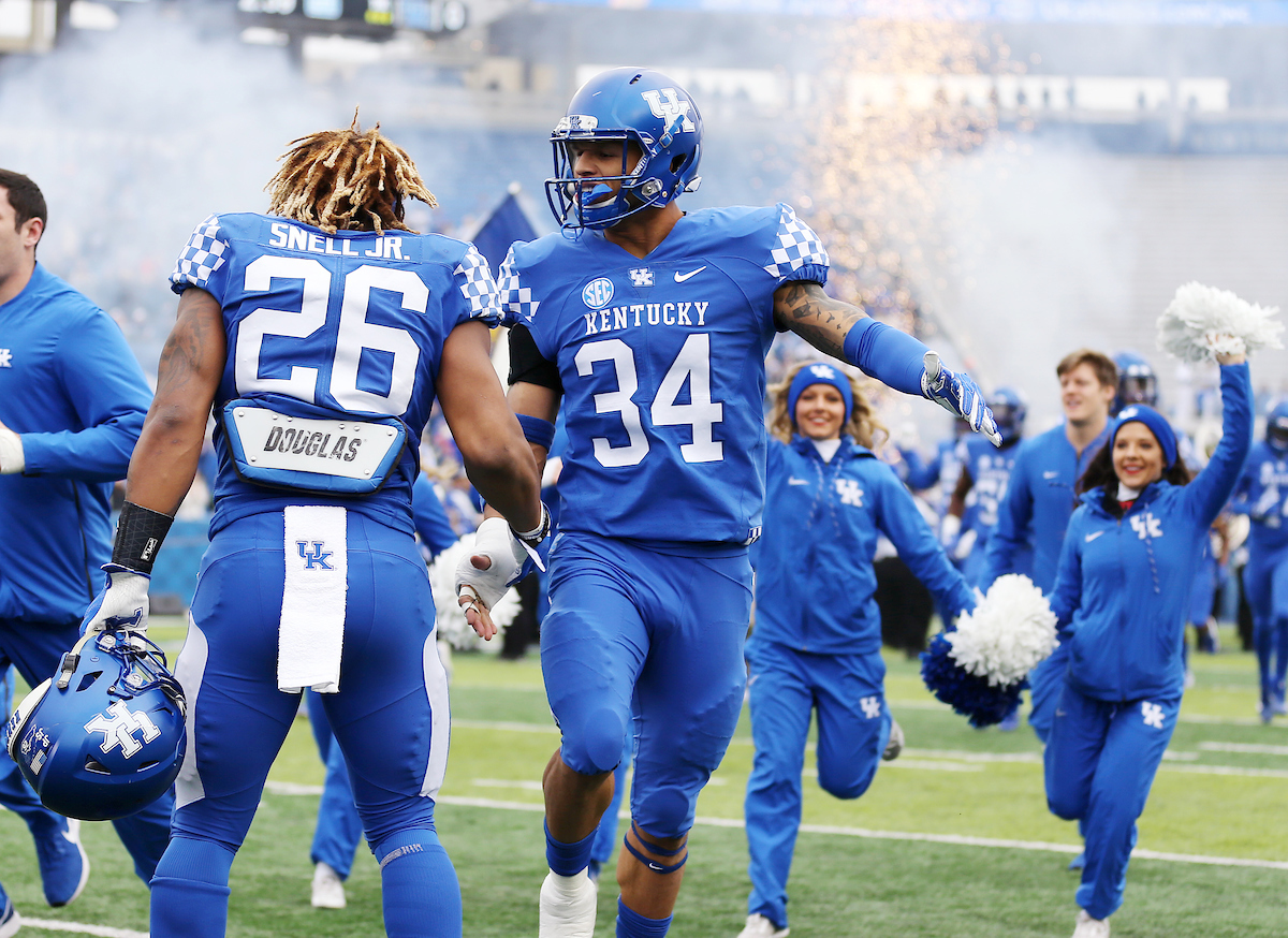Jordan jones 

UK Football beats MTSU 34-23 on Senior Day at Kroger Field. 

Photo by Britney Howard | UK Athletics