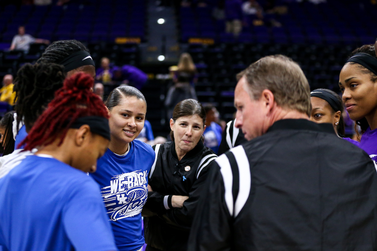 Sabrina Haines. 

Kentucky falls to LSU 65-59. 

Photo by Eddie Justice | UK Athletics