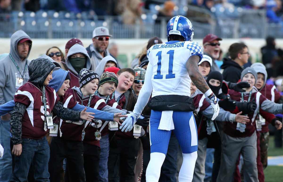 Tavin Richardson

The University of Kentucky football team falls to Northwestern 23-24 in the Music City Bowl on Friday, December 29, 2017, at Nissan Field in Nashville, Tn.


Photo By Barry Westerman | UK Athletics