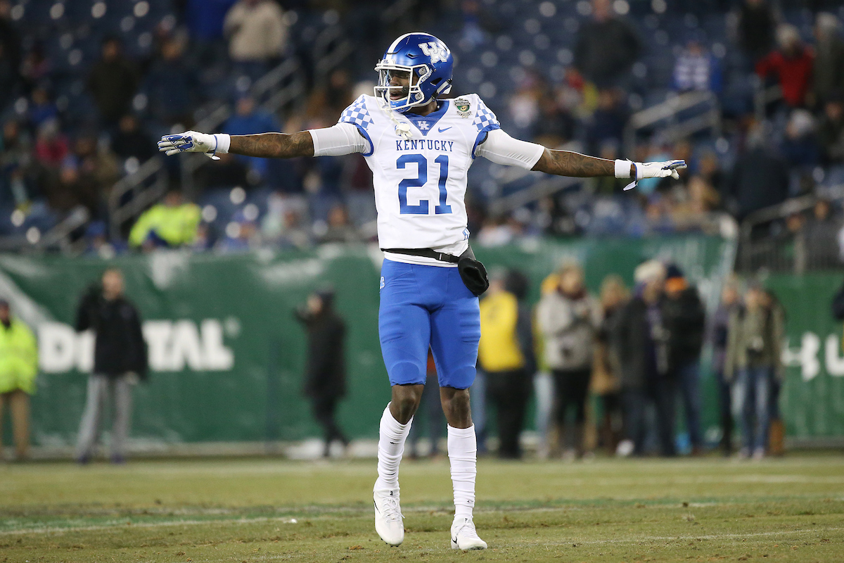 Chris Westry.

The University of Kentucky football team falls to Northwestern 23-24 in the Music City Bowl on Friday, December 29, 2017, at Nissan Field in Nashville, Tn.

Photo by Chet White | UK Athletics