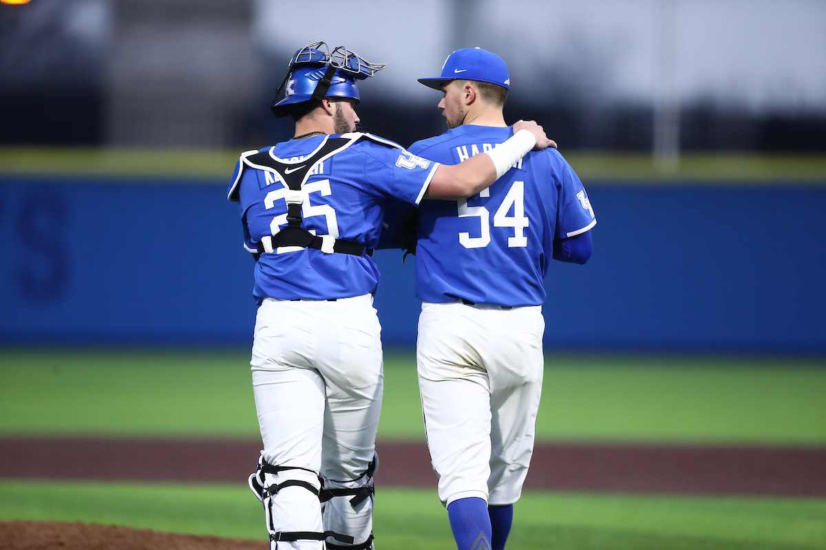 DANIEL HARPER. COLTYN KESSLER.

Kentucky beat Southeast Missouri State 9-4.

Photo by Elliott Hess | UK Athletics