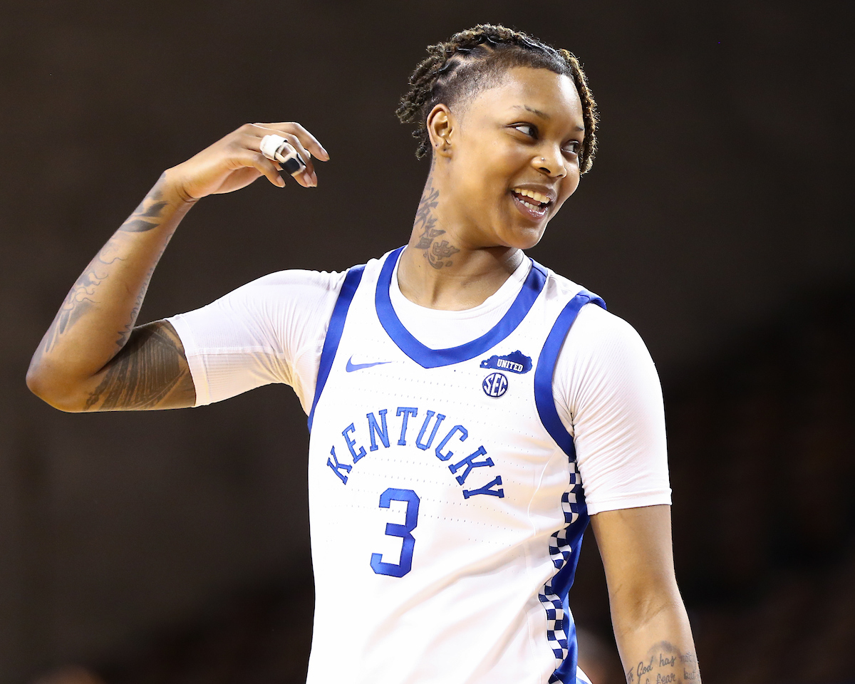 Jazmine Massengill.

Kentucky beats Vanderbilt 69-65.

Photo by Tommy Quarles | UK Athletics